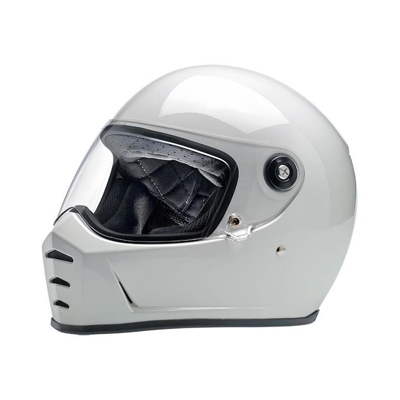 BILTWELL Lane Splitter Helmet, ECE Approved, Gloss White