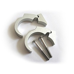 motogadet handle bar clip kit 1 inch, polished