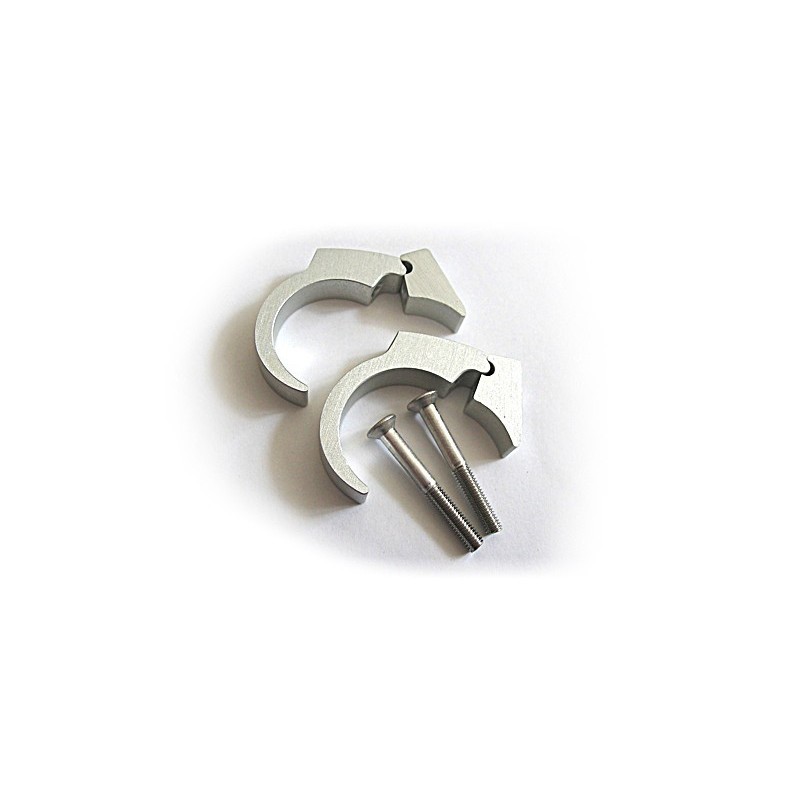  motogadet handle bar clip kit 22mm, polished