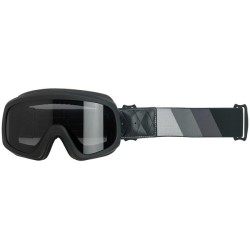 Tri-Stripe Overland Goggle 2.0, Satin Black, Silver-Grey-Black