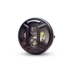 7 " Multi Projector LED Headlight Armor Cover - Matte Black