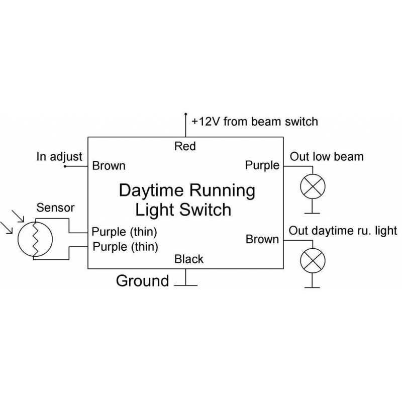 Automatic Daytime running light switch