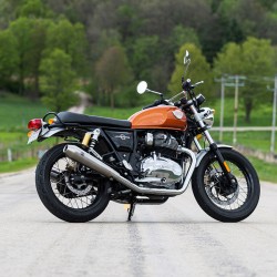 Tapered Cone Slip-On Mufflers for Royal Enfield Continental GT650 / Interceptor 650