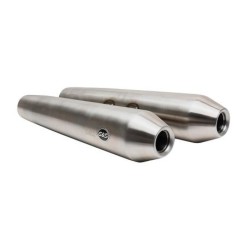 Tapered Cone Slip-On Mufflers for Royal Enfield Continental GT650 / Interceptor 650