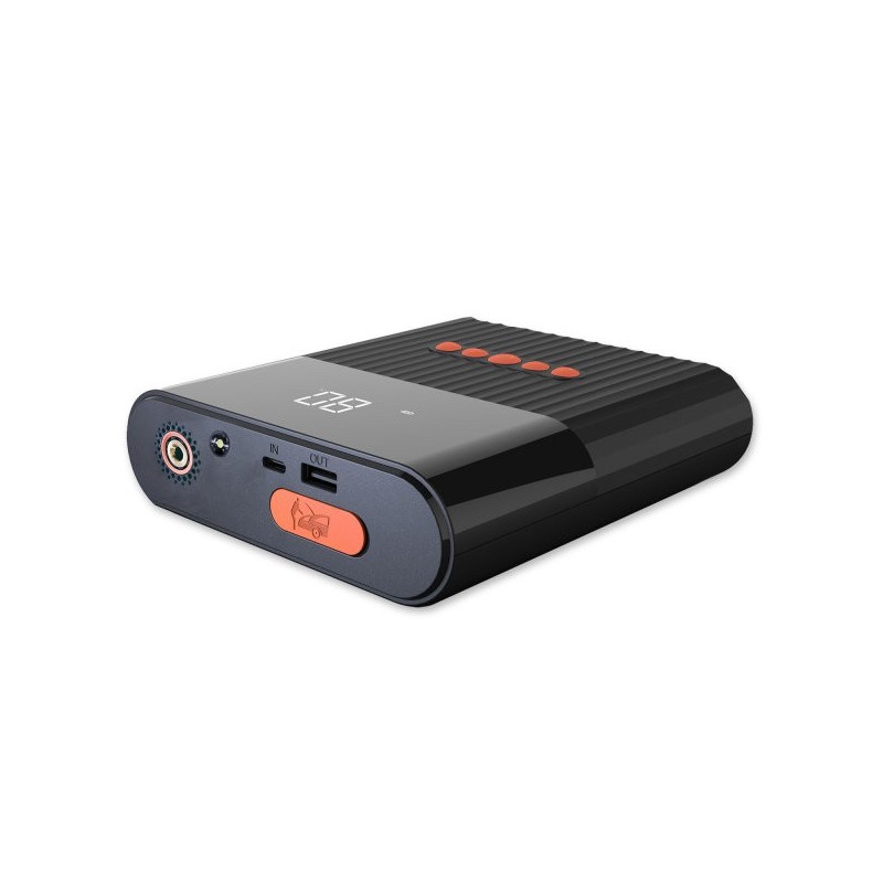 Jump Starter Power Bank PitStop 8800mAh with Compressor and Torch black