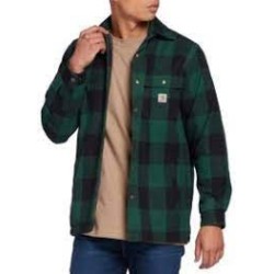 CARHARTT SHERPA LINED FLANNEL PLAID SHIRT NORTH WOODS