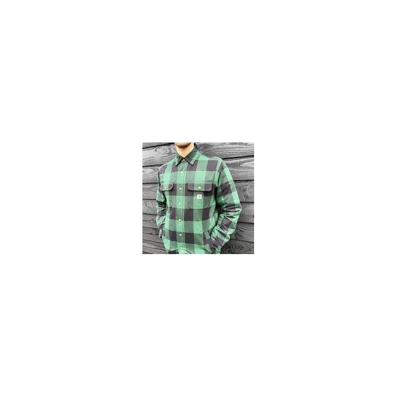 CARHARTT SHERPA LINED FLANNEL PLAID SHIRT NORTH WOODS