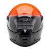 BILTWELL Lane Splitter Helmet Podium, ECE Approved, Gloss Orange/Gray/Black