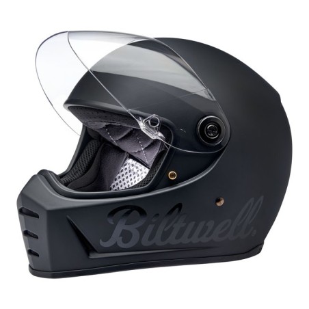 BILTWELL Lane Splitter Helmet Podium, ECE Approved,Flat Black Factory