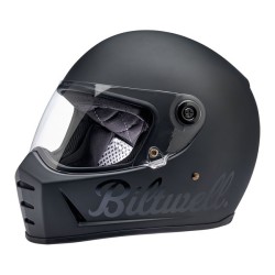 BILTWELL Lane Splitter Helmet Podium, ECE Approved,Flat Black Factory